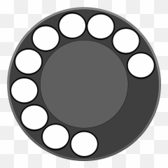 Free Dial Telephone Vectors - Rotary Emoji