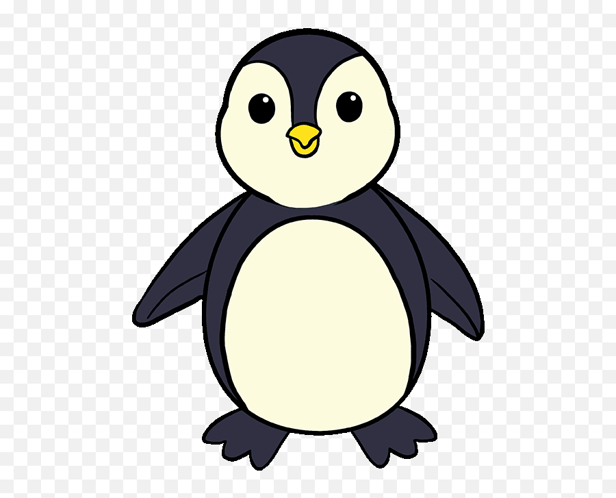 Draw A Penguin In A Few Easy Steps - Easy Drawing Of A Penguin Emoji,Penguins Emoji