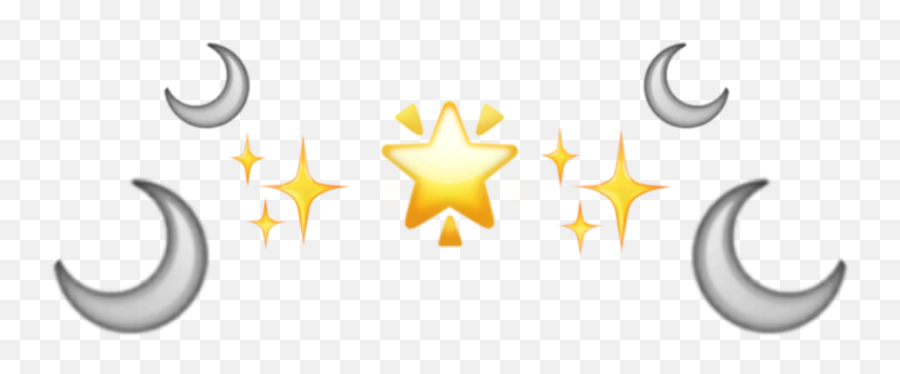 Crown Emojicrown Moon Mooncrown Star - Emblem,Horseshoe Emoji