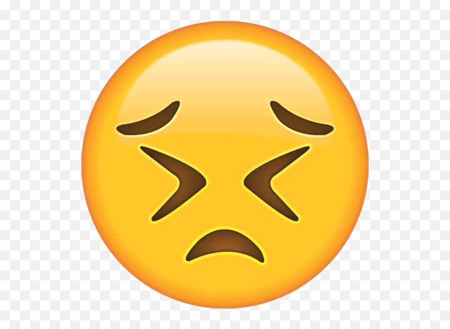 Persevering Face Emoji - Disappointed Emoji,Sugar Emoji