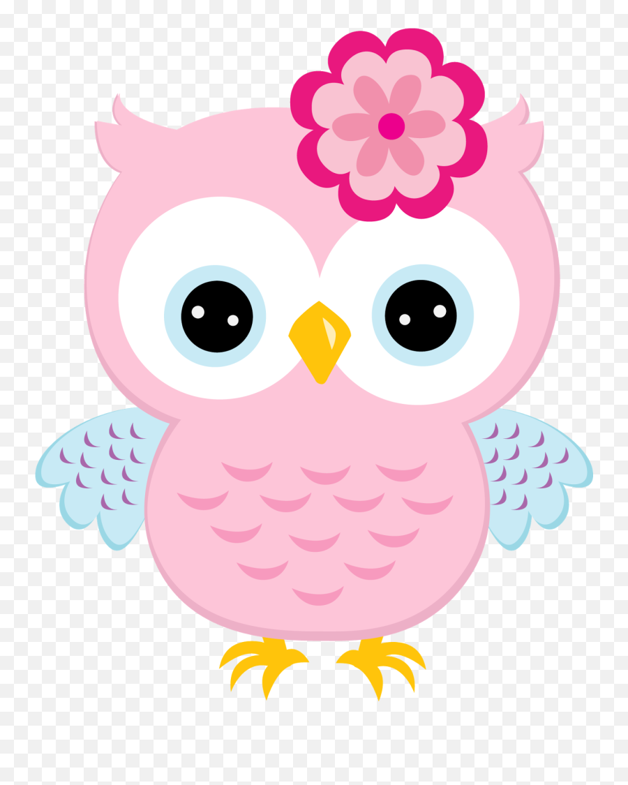 Clipart De Búhos De Colores Oh My 15 Años - Pink Owl Clipart Emoji,Bizcochos De Emoji