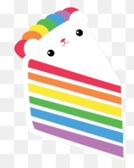 Rainbow Cake Png Clipart - Clip Art Emoji,Bs Emoji