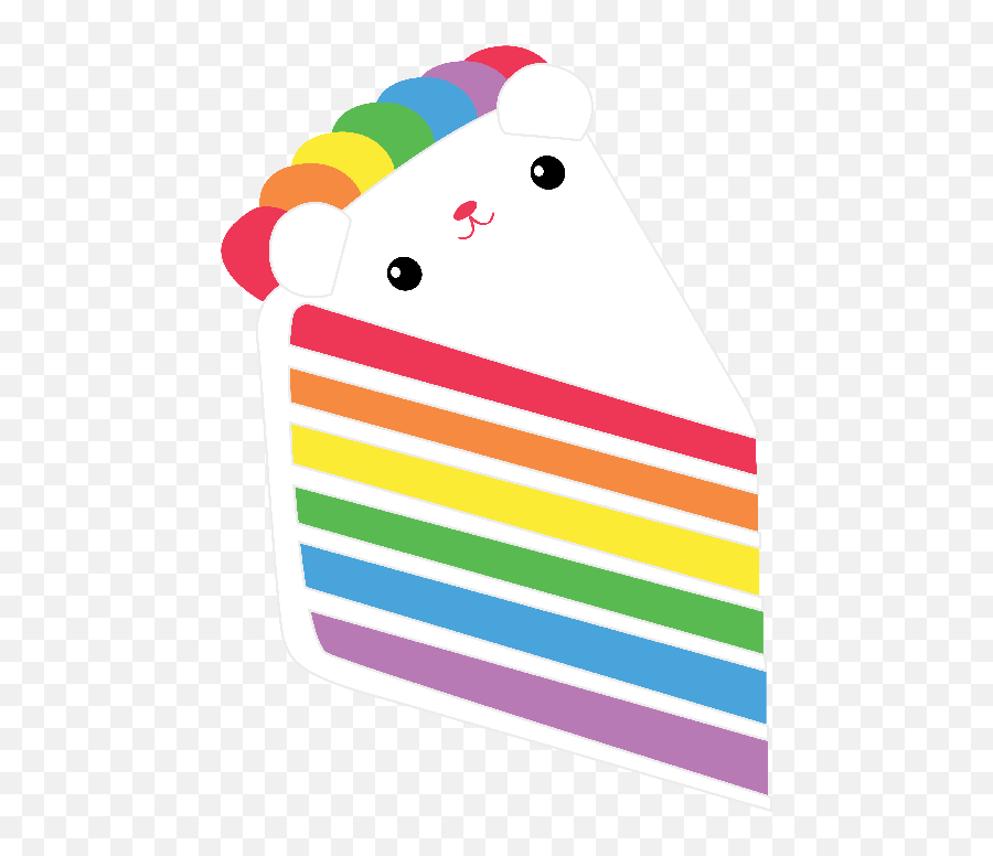 Rainbow Cake Png Clipart - Clip Art Emoji,Bs Emoji