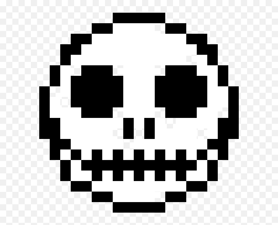 Pixilart - Smiley Face Pixel Art Emoji,Skeleton Emoticon
