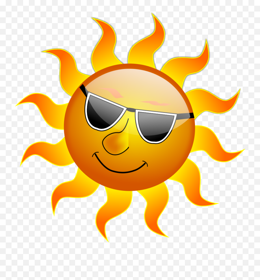 Sun Clip Art Free - Clipart Hot Sun Emoji,Sunshine Emoji