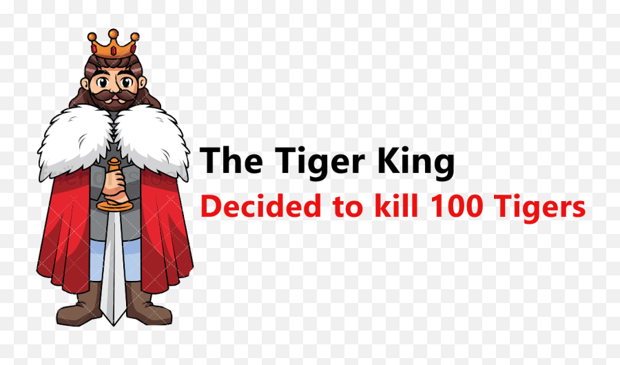 The Tiger King Lesson By Kalki - Cartoon Emoji,King Hat Emoji