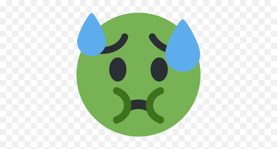 Dot Emoji,Green Face Emoji