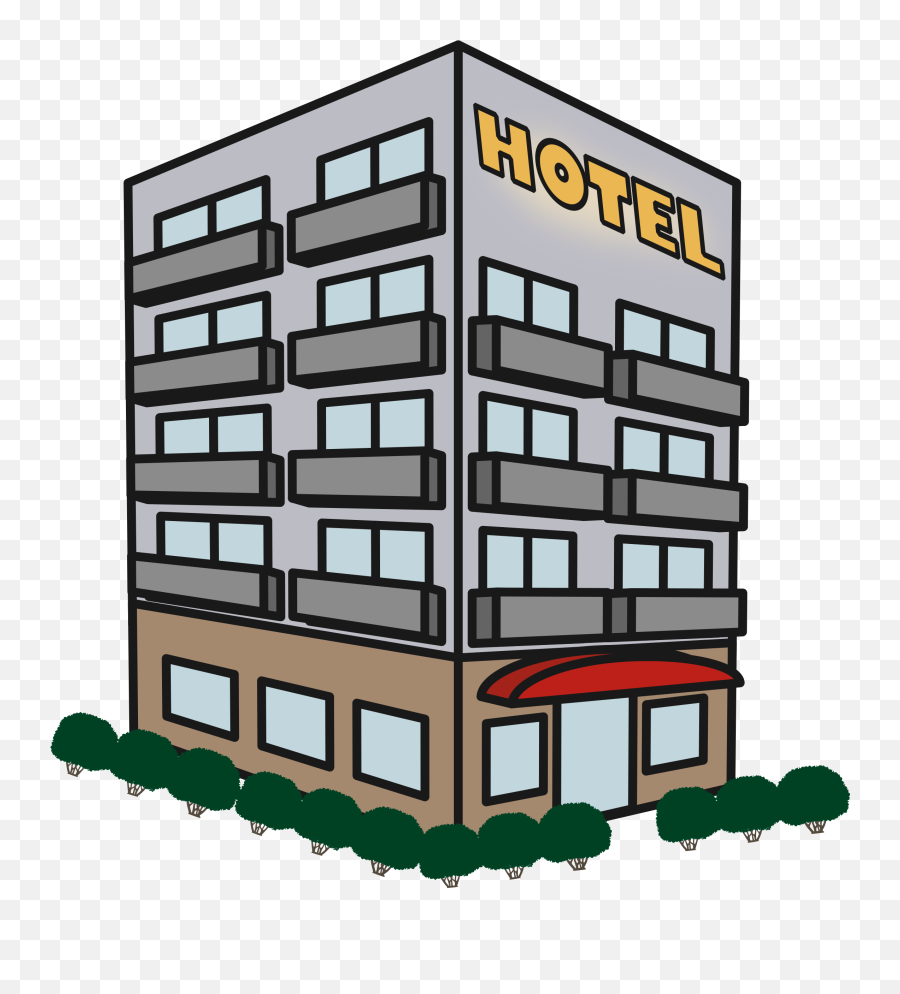 Hotel Clipart Hotel Building - Apartment Clipart Emoji,Love Hotel Emoji