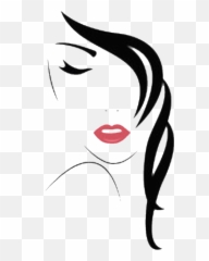 Girl Sexy Outline Sticker - Woman Face Vector Png Emoji