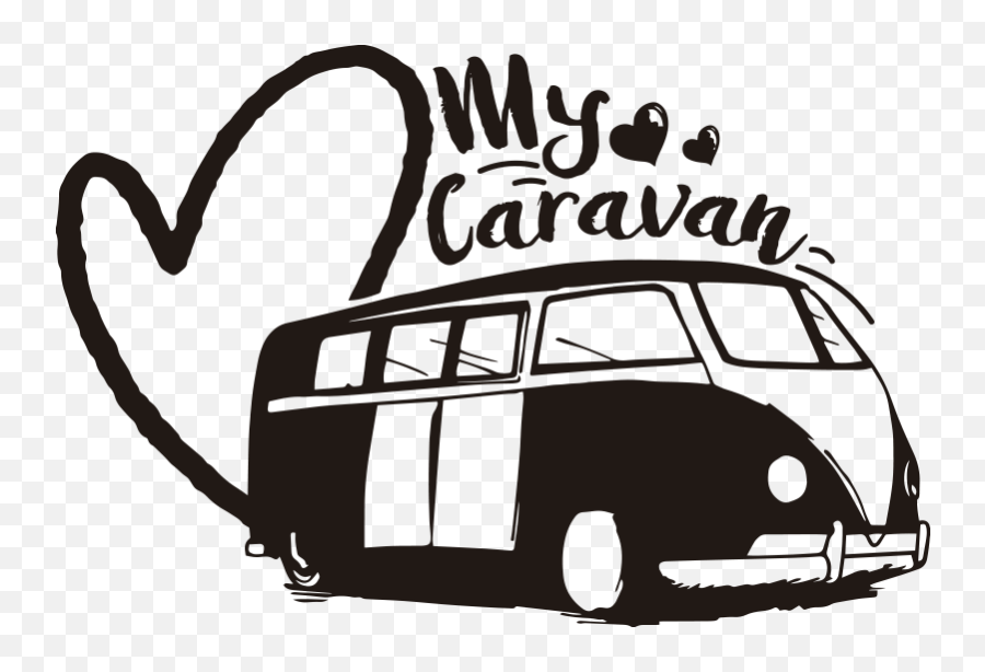 My Caravan Vehicle Sticker - Sticker Caravane Emoji,Car Grandma Flower Emoji