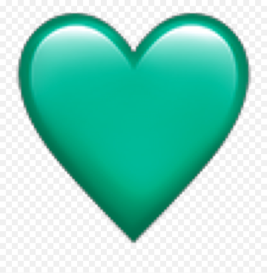 Heart Tealheart Emoji Iphone Sticker By Alex - Girly,Heart Symbol Emoji