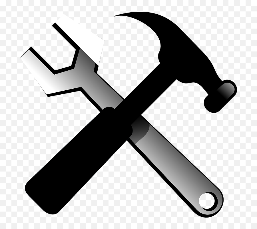 Hammer And Wrench Png Clipart - Hammer And Wrench Clip Art Png Emoji,Hammer And Wrench Emoji