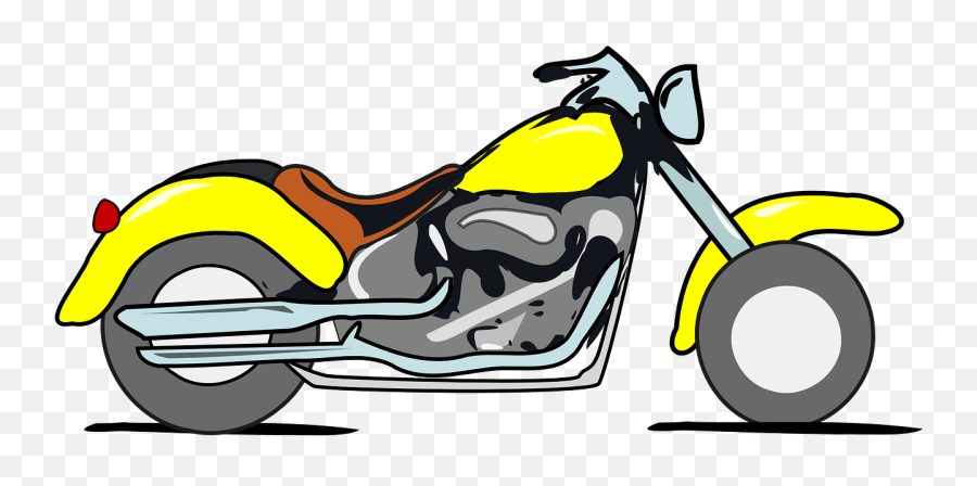 Motorbike Racing Motorcycle Side Yellow - Motorcycle Clipart Emoji,Harley Davidson Emoji