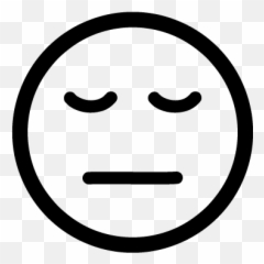 Confused Line Icon - Stickman Angry Face Emoji