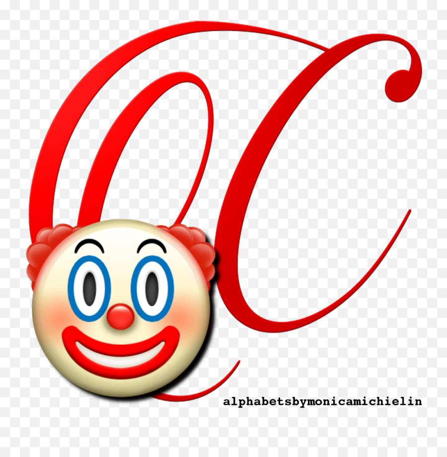Clown Emoticon Emoji Alphabet Png - Clown Emoji,Clown Emoticon
