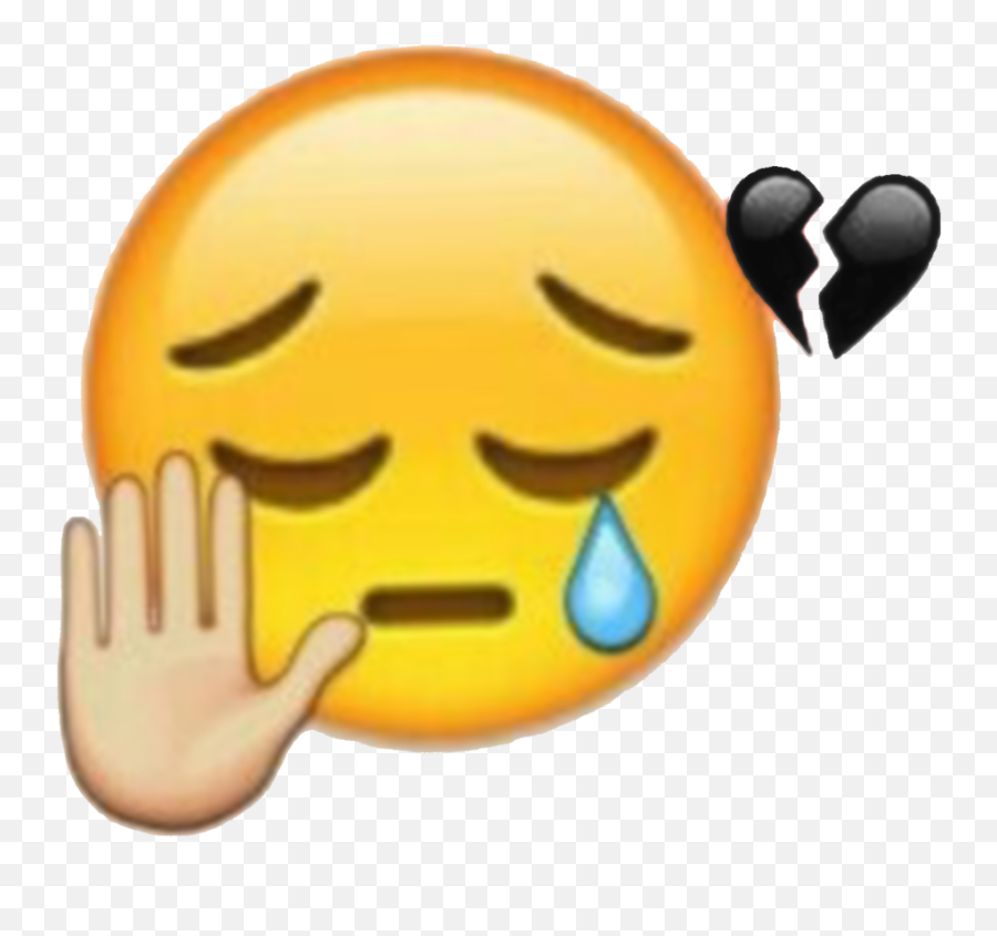 I Need A Moment Please Emoji Emotion Emoj - Heartbroken Cries Emoji,Please Emoji