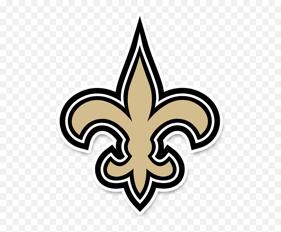Nfl Logo Stickers Car Decals - New Orleans Saints Logo Png Emoji,Saints Emoji