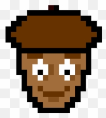 Pixel Art Walnut - Ornament Emoji