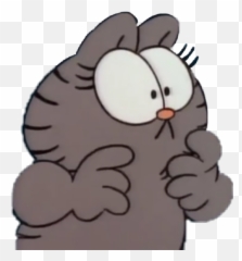 Nermal Thelma Garfield Asustada Linda - Cartoon Emoji