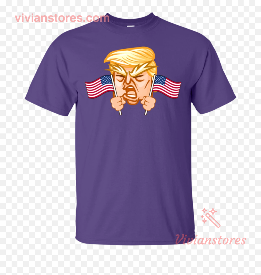Trump Emoji Funny American Flag Patriotic T,Us Flag Emoji