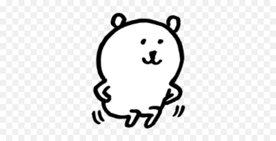 W Bear Emoji 2 Whatsapp Stickers - Joke Bear,Black Bear Emoji