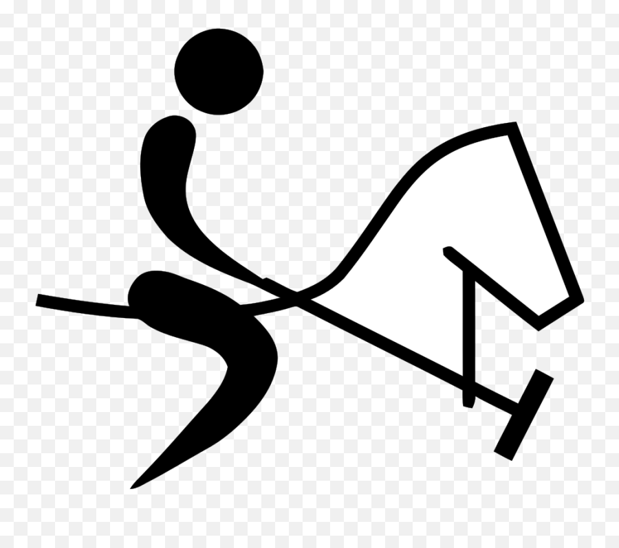 Polo Pictogram - Horse Riding Stick Figure Emoji,British Flag Tennis Ball Emoji