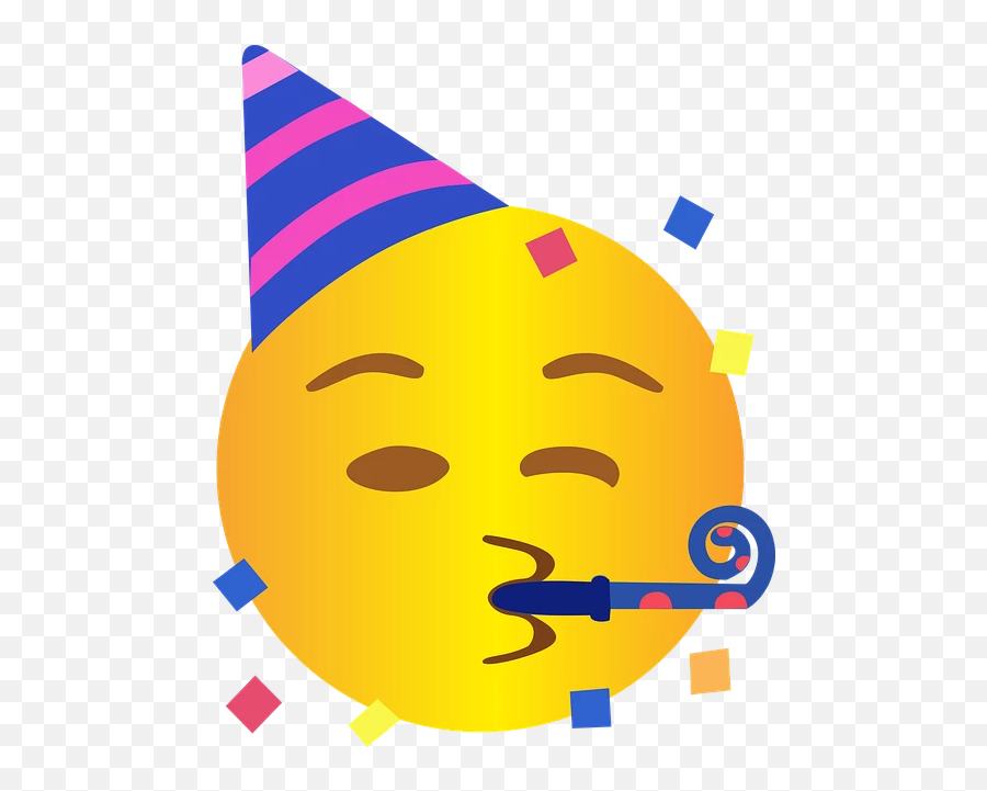 Emoji Emotion Happiness - Party Hat Emoji Transparent,Emoji Powerpoint