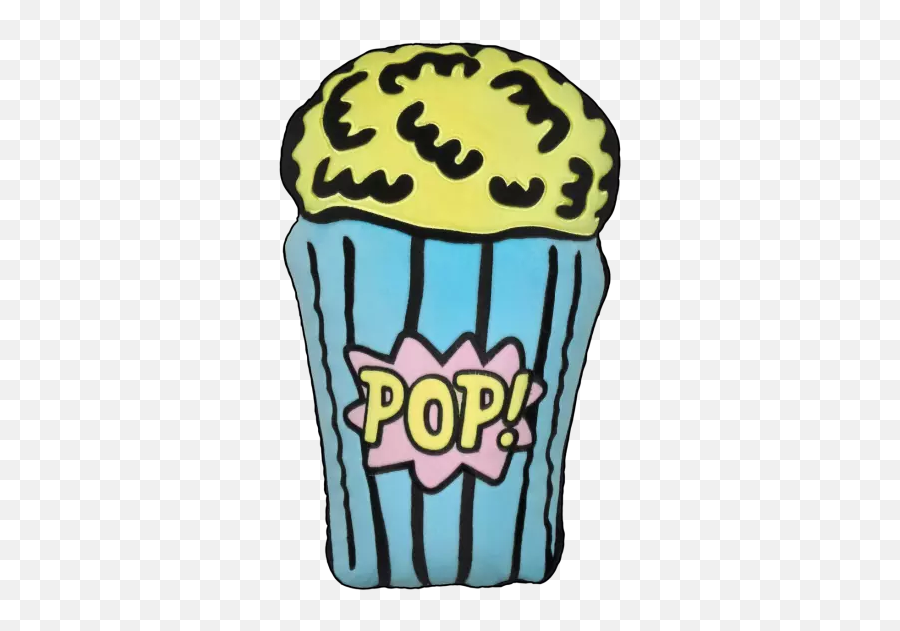 Popcorn Scented Embroidered Pillow - Clip Art Emoji,Popcorn Emoji