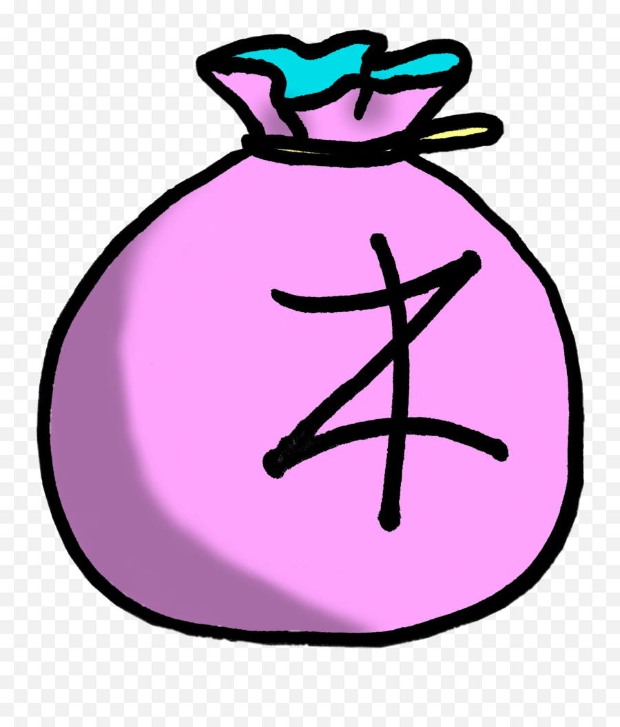 Zzz Money Moneybags Cash Pink Cyan Yellow Aesthetic Fre - Clip Art Emoji,Money Bags Emoji