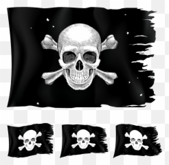 Jolly Roger Piracy Clip Art - Flag Pirate Png Emoji,Pirate Flag Emoji