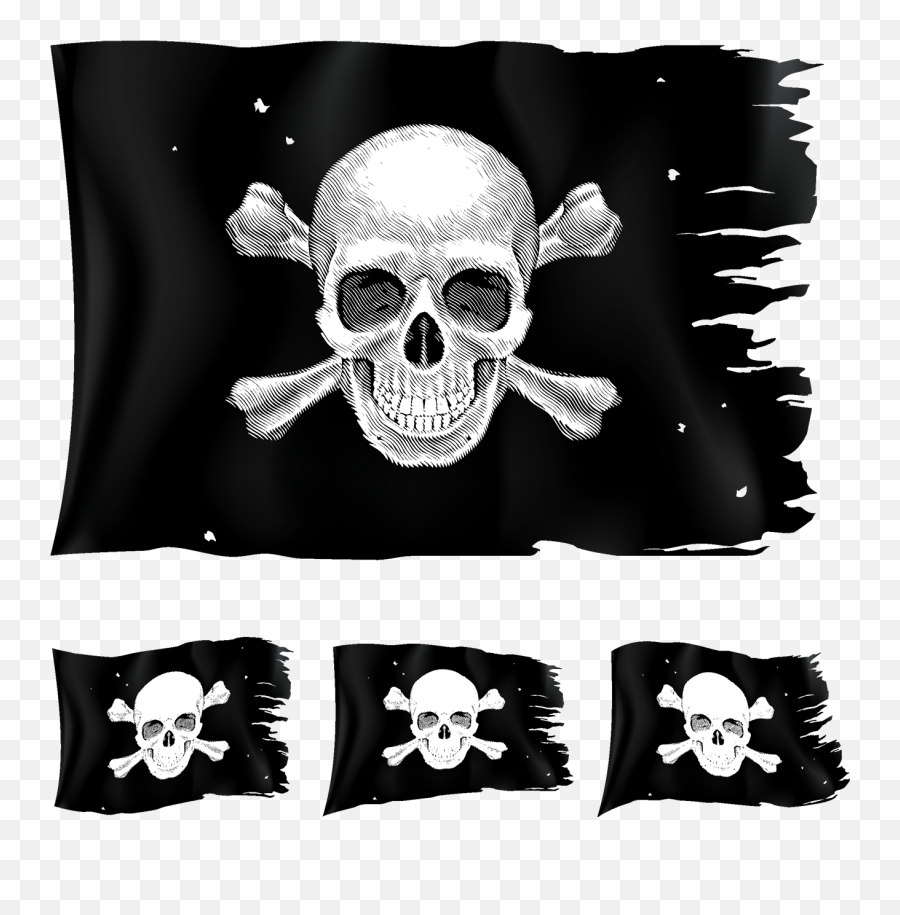 Jolly Roger Piracy Clip Art - Flag Pirate Png Emoji,Pirate Flag Emoji