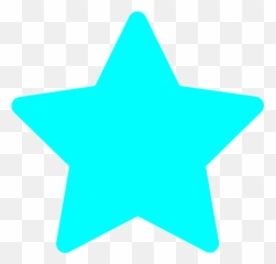 Clipart Stars Turquoise Transparent - Light Blue Star Clipart Emoji,Blue Star Emoji