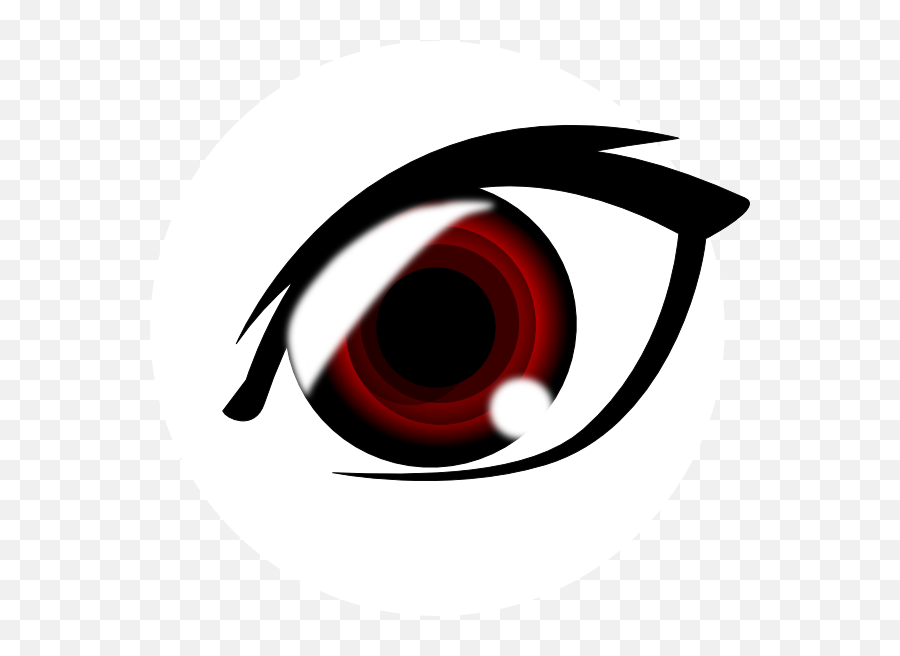 Red Eyes Clipart Transparent - Red Anime Eye Png Full Size Angry Anime Eyes Png Emoji,Red Eye Emoji