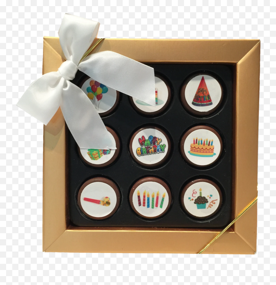 Mini Chocolate Covered Oreos Gift Box - Portable Network Graphics Emoji,Birthday Present Emoji