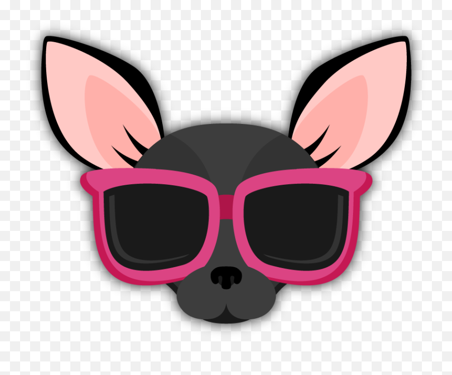 Black Chihuahua Emoji Stickers For Imessage Are You A - Chihuahua,Emoji Sweats