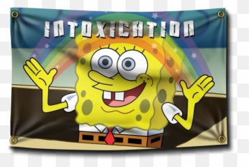 Spongebob Intoxication Flag - Intoxication Flag Emoji,Spongebob Emoticon