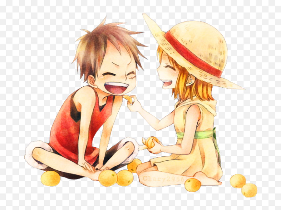 Onepiece Luffyxnami Lunami Rufy - One Piece Luffy Et Nami Emoji,One Piece Emoji