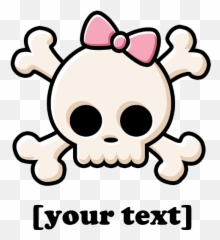 Cute Skull And Crossbones Clipart - Cute Skull And Crossbones Emoji,Cross Bones Emoji