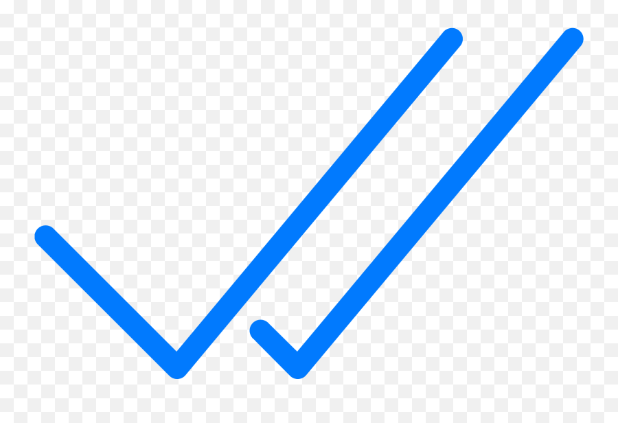 Whatsapp Blue Tick Transparent Clipart - Whatsapp Blue Tick Png Emoji,Verified Blue Tick Emoji