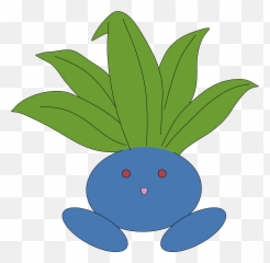 Oddish Transparent Blueberry Clipart - Blue And Green Plant Pokemon Emoji,Blueberry Emoji