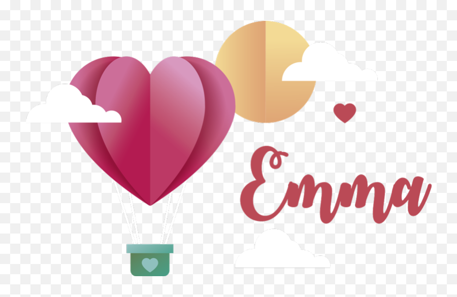 Paper Hot Air Balloon Wall Stickers For - Girly Emoji,Hot Air Balloon Emoji