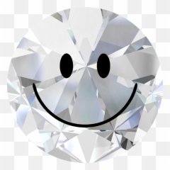 Diamond Smile Style - Diamond Texture Emoji,Diamond Emoticon