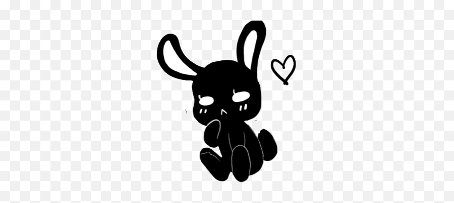 Top Black Rabbit Stickers For Android Ios - Animated Transparent Bunny Gif Emoji,Humping Emoji