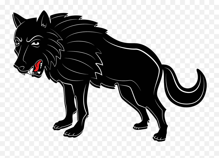 Black Wolf Clipart Free Download Transparent Png Creazilla - Black Wolf Clipart Emoji,Emoji Wolf