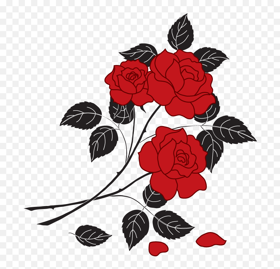 Temporary Tattoos - Web App Rose Flowers For Drawing Emoji,Japanese Flower Emoticon