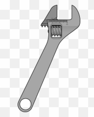 Plumbing Clipart Wrench Cross Plumbing Wrench Cross - Cartoon Adjustable Wrench Emoji,Wrench Emoji