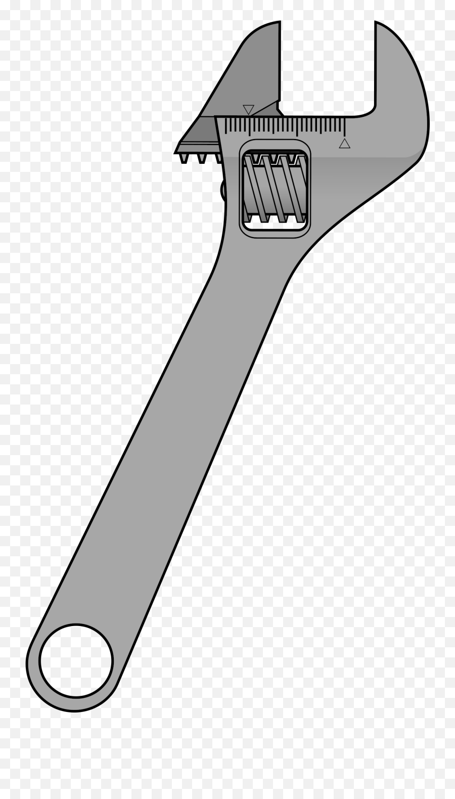 Plumbing Clipart Wrench Cross Plumbing Wrench Cross - Cartoon Adjustable Wrench Emoji,Wrench Emoji