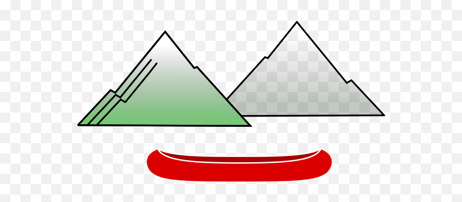 Canoe With Mountains - Clip Art Emoji,Boat Emoji Png