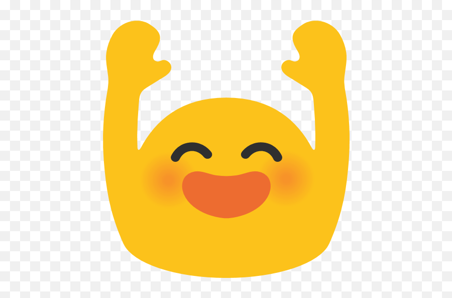 Android Emoji Clipart - Android Hand Raised Emoji,Android Emoji