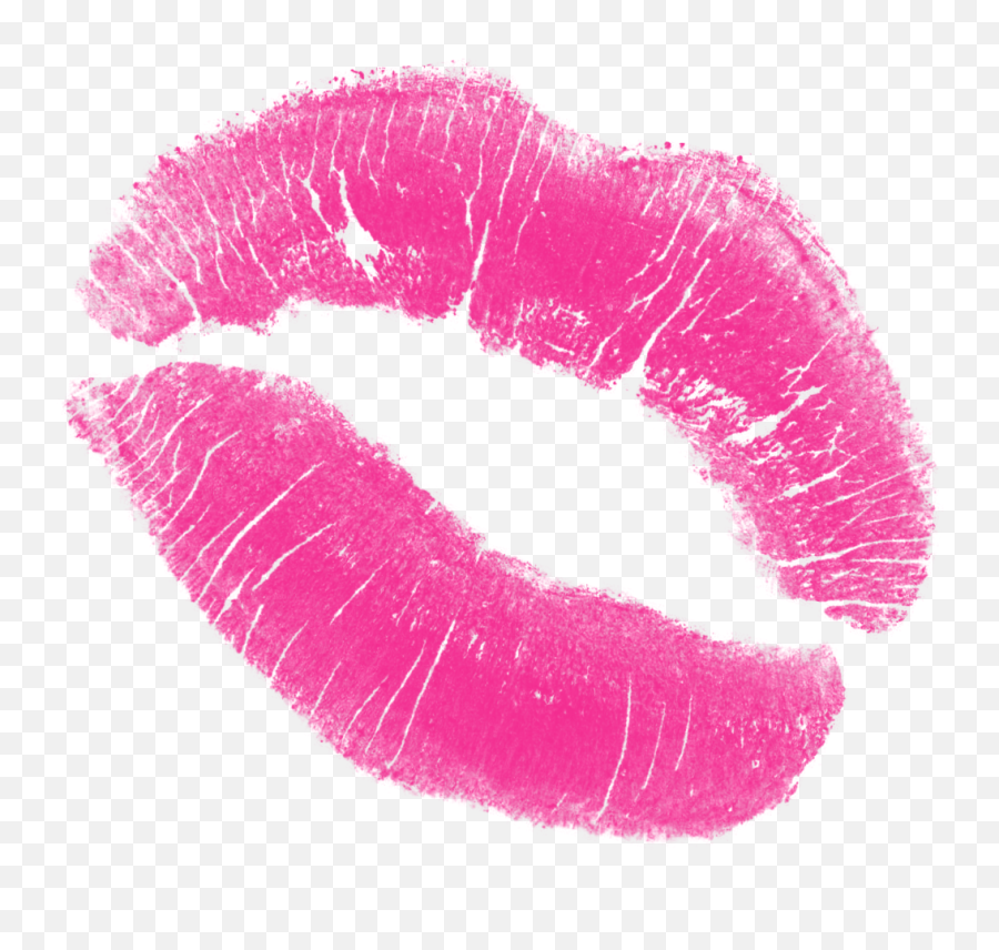 Lips Kiss Girly Makeup Lipstick Pink - Pink Lips Transparent Background Emoji,Kiss Emoji Makeup